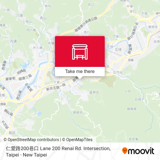 仁愛路200巷口 Lane 200 Renai Rd. Intersection map