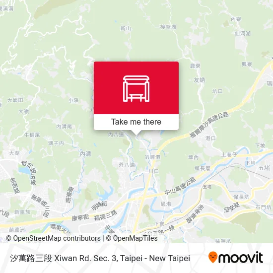 汐萬路三段 Xiwan Rd. Sec. 3 map