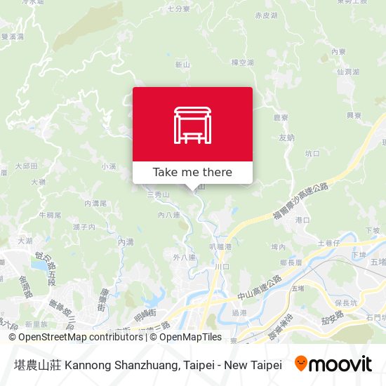 堪農山莊 Kannong Shanzhuang map