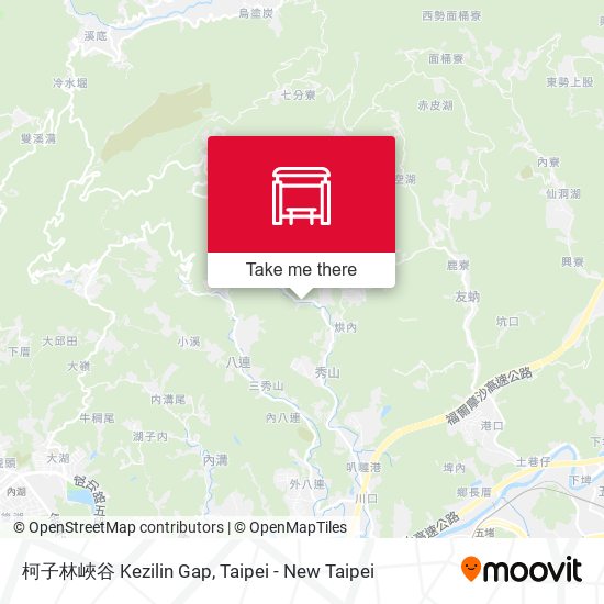 柯子林峽谷 Kezilin Gap地圖