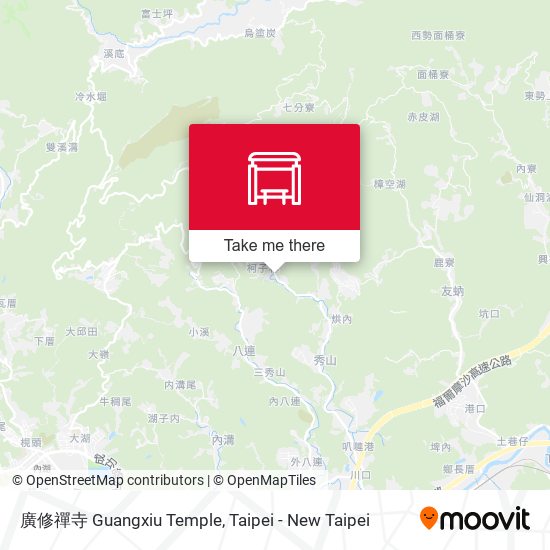 廣修禪寺 Guangxiu Temple地圖