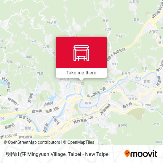 明園山莊 Mingyuan Village map