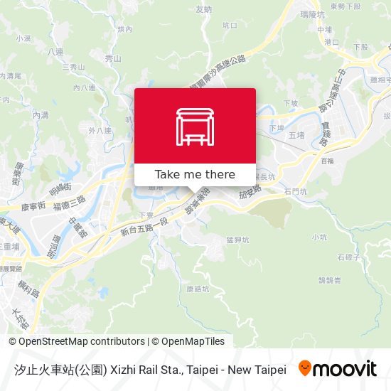 汐止火車站(公園) Xizhi Rail Sta. map