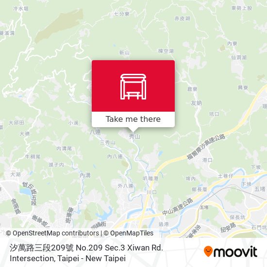 汐萬路三段209號 No.209 Sec.3 Xiwan Rd. Intersection map