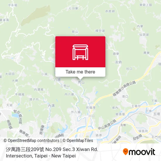 汐萬路三段209號 No.209 Sec.3 Xiwan Rd. Intersection map