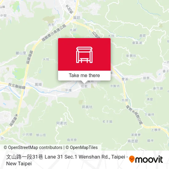 文山路一段31巷 Lane 31 Sec.1 Wenshan Rd. map