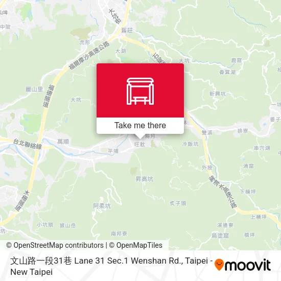 文山路一段31巷 Lane 31 Sec.1 Wenshan Rd. map