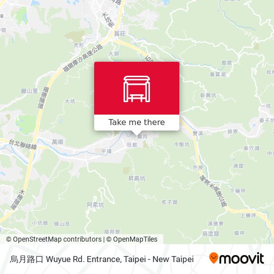 烏月路口 Wuyue Rd. Entrance map