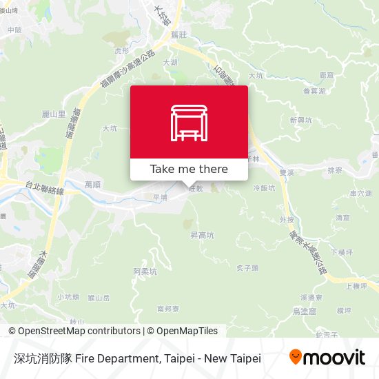 深坑消防隊 Fire Department map