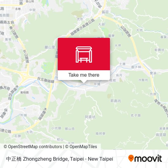 中正橋 Zhongzheng Bridge map