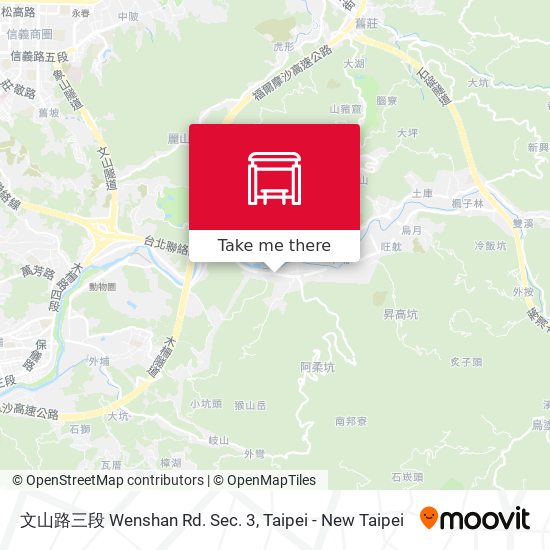 文山路三段 Wenshan Rd. Sec. 3 map