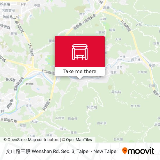 文山路三段 Wenshan Rd. Sec. 3 map