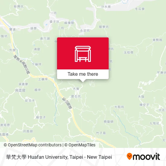 華梵大學 Huafan University map
