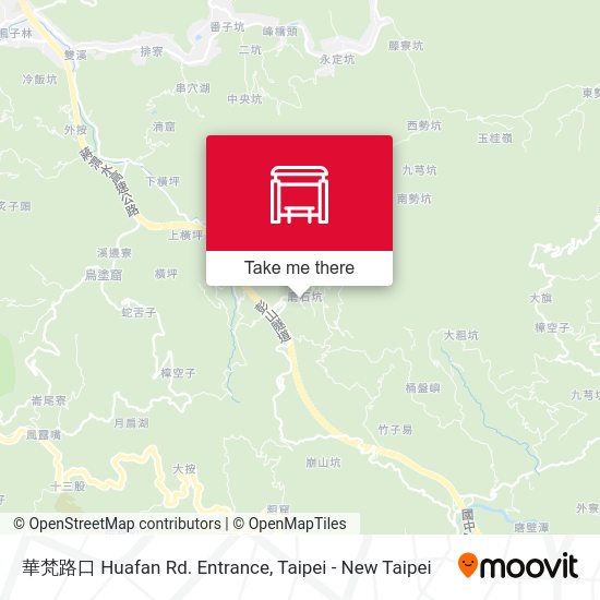 華梵路口 Huafan Rd. Entrance map