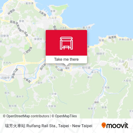 瑞芳火車站 Ruifang Rail Sta. map