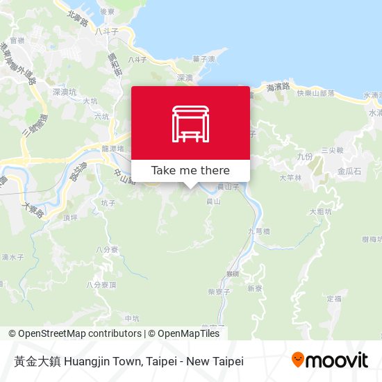 黃金大鎮 Huangjin Town map
