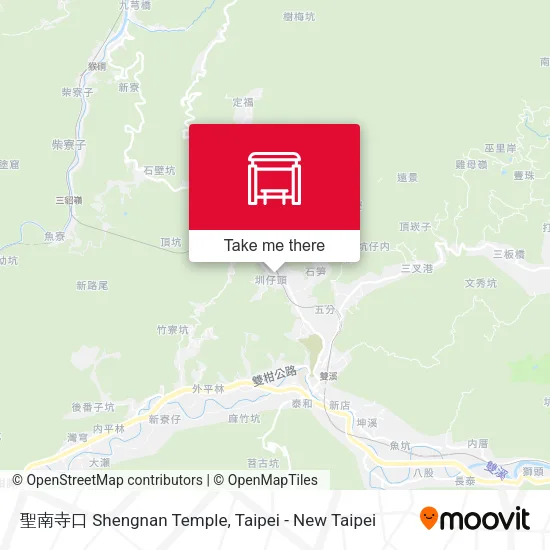 聖南寺口 Shengnan Temple map