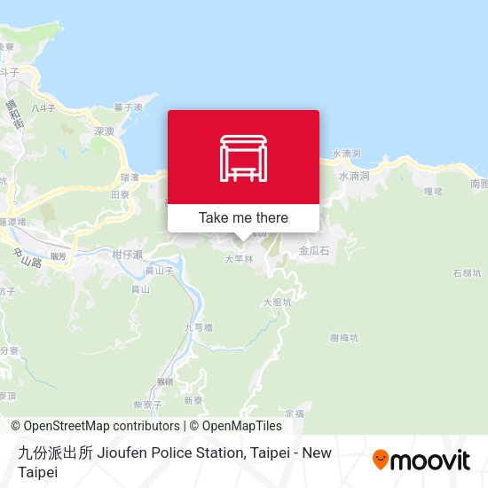 九份派出所 Jioufen Police Station地圖