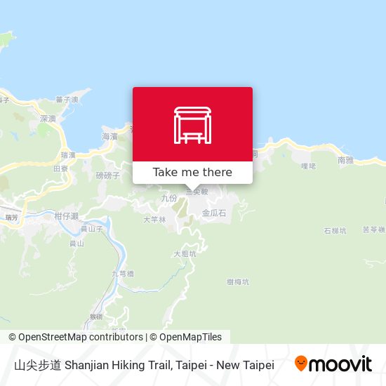 山尖步道 Shanjian Hiking Trail地圖