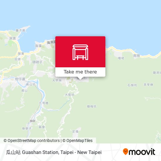 瓜山站 Guashan Station map