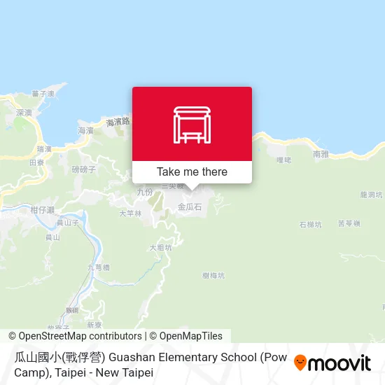 瓜山國小(戰俘營) Guashan Elementary School (Pow Camp) map