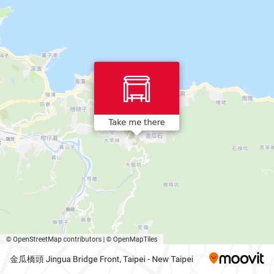 金瓜橋頭 Jingua Bridge Front map