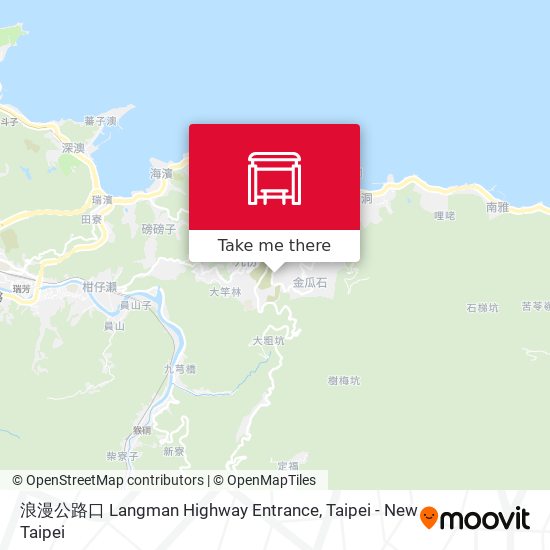 浪漫公路口 Langman Highway Entrance map