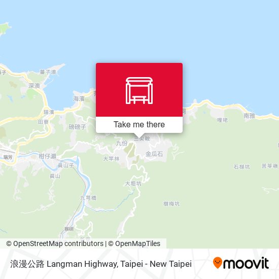 浪漫公路 Langman Highway map