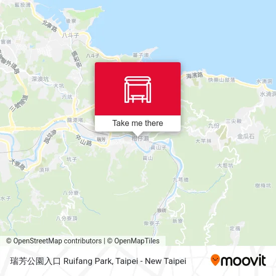 瑞芳公園入口 Ruifang Park map