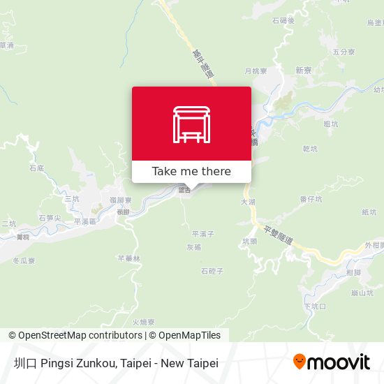 圳口 Pingsi Zunkou map