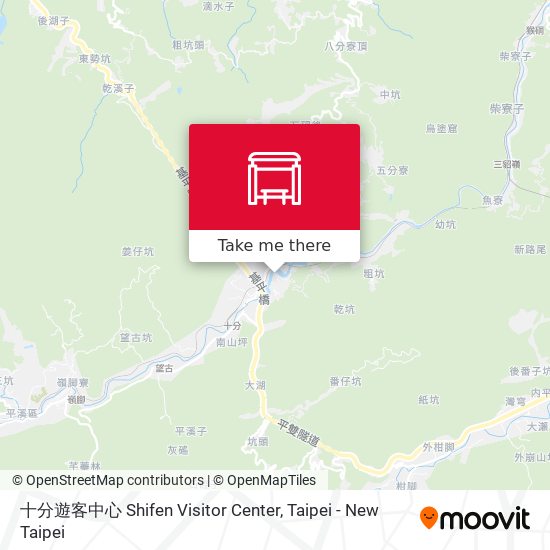 十分遊客中心 Shifen  Visitor Center map