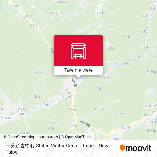 十分遊客中心 Shifen  Visitor Center map