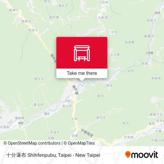 十分瀑布 Shihfenpubu map