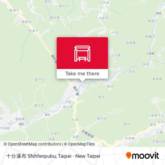 十分瀑布 Shihfenpubu map