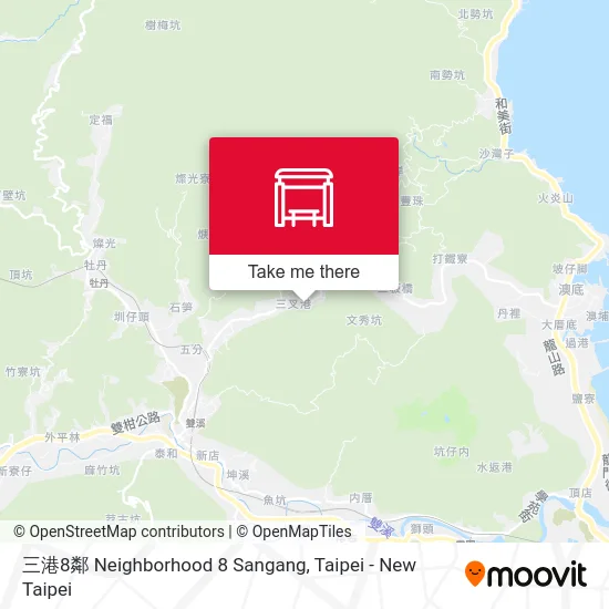 三港8鄰 Neighborhood 8 Sangang map