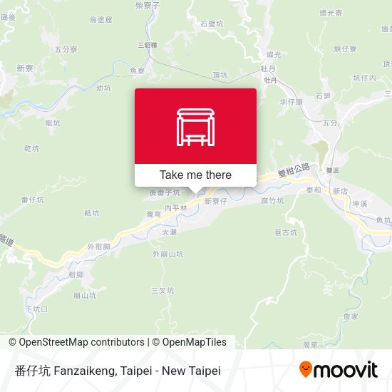 番仔坑 Fanzaikeng map