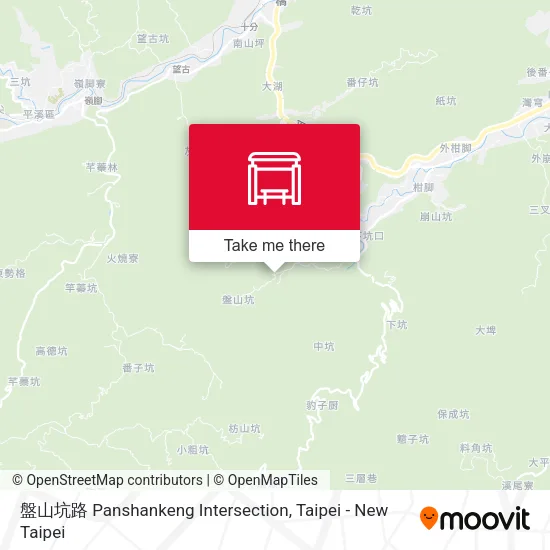 盤山坑路 Panshankeng Intersection map