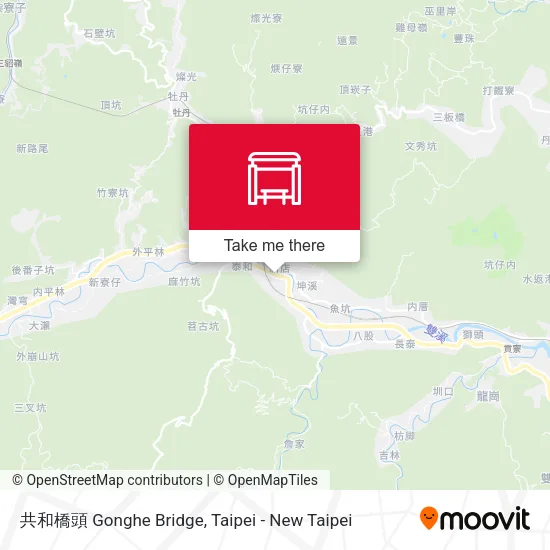 共和橋頭 Gonghe Bridge map