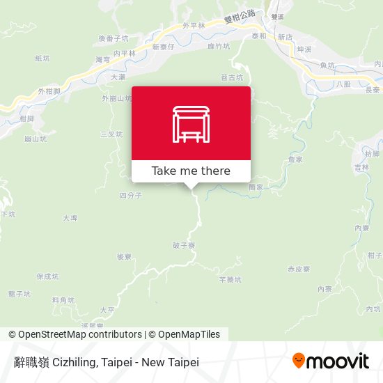 辭職嶺 Cizhiling map