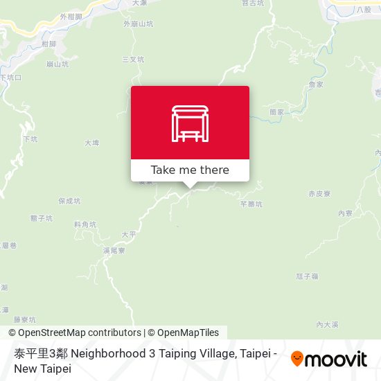 泰平里3鄰 Neighborhood 3 Taiping Village map