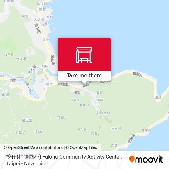 挖仔(福隆國小) Fulong Community Activity Center地圖