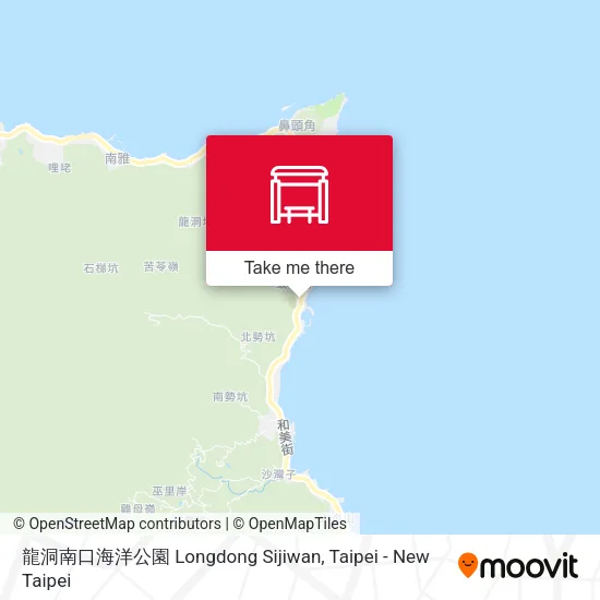 龍洞南口海洋公園 Longdong Sijiwan map