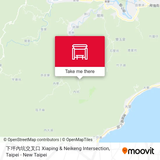 下坪內坑交叉口 Xiaping & Neikeng Intersection map