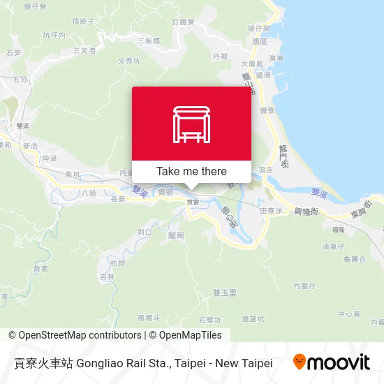 貢寮火車站 Gongliao Rail Sta. map