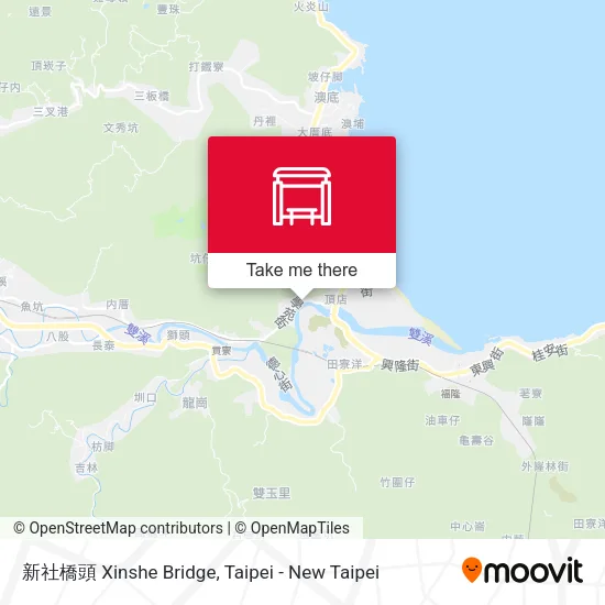新社橋頭 Xinshe Bridge map