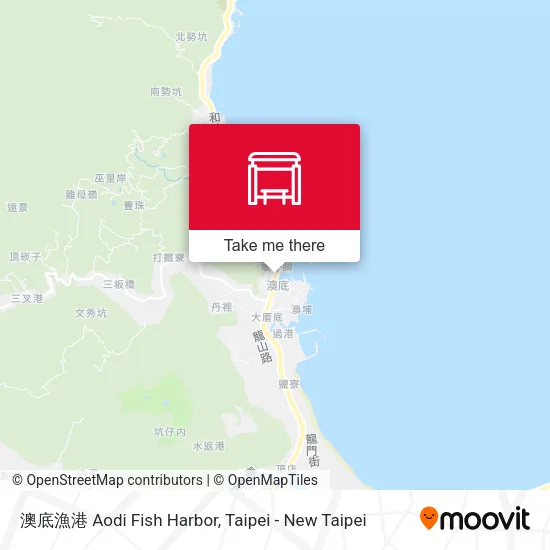 澳底漁港 Aodi Fish Harbor map