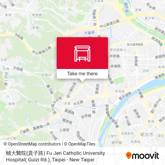 輔大醫院(貴子路) Fu Jen Catholic University Hospital( Guizi Rd.) map