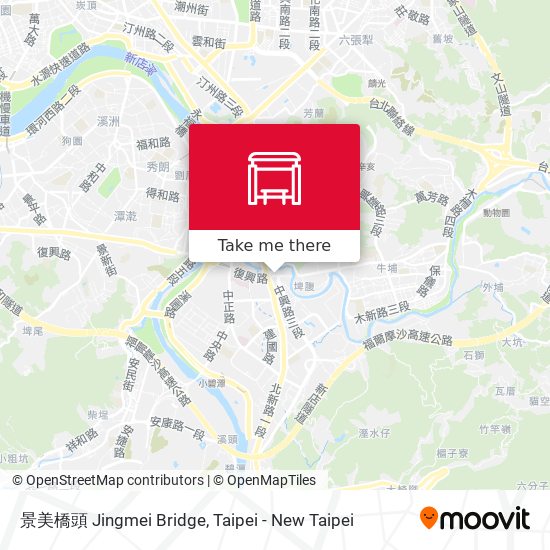 景美橋頭 Jingmei Bridge map