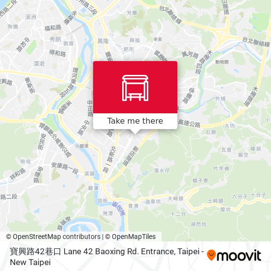 寶興路42巷口 Lane 42 Baoxing Rd. Entrance地圖