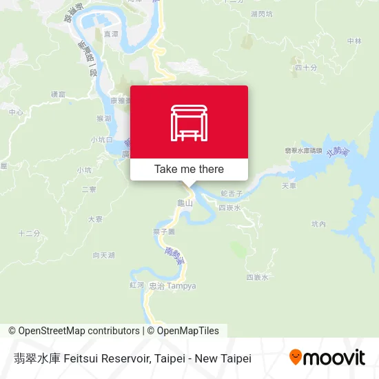 翡翠水庫 Feitsui Reservoir地圖